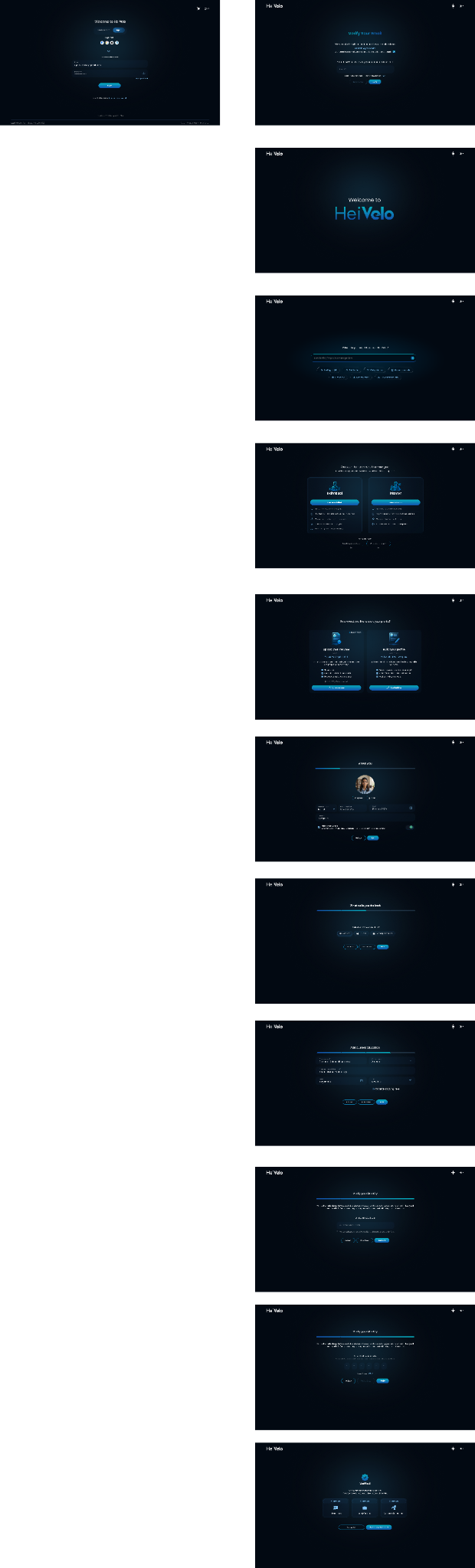 Onboarding flow overview